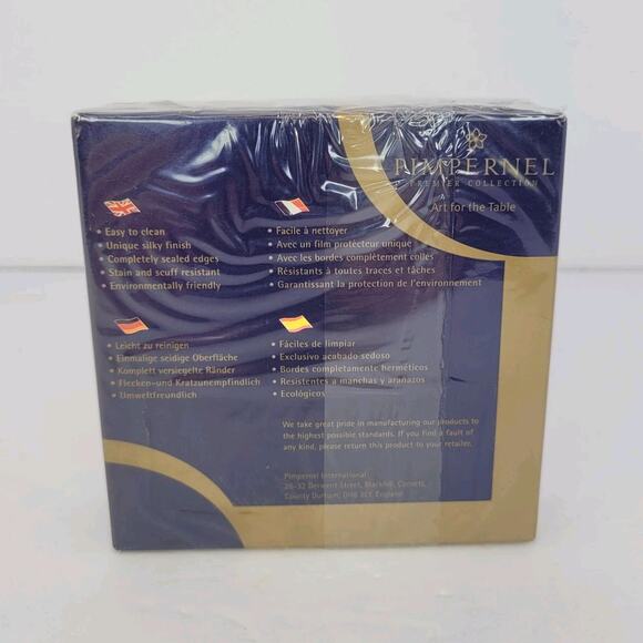 Pimpernel Christmas Eve Collection Cork-Backed Coasters, 4" sq. - Set of 6 - Picture 4 of 4